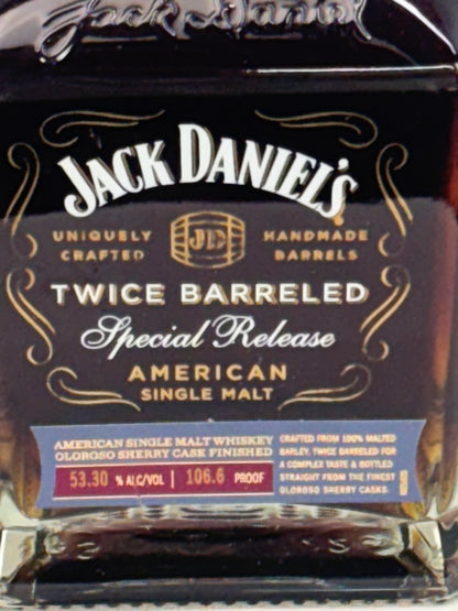 Jack Daniels Twice Barreled Single malt Whiskey - 106.6 Proof