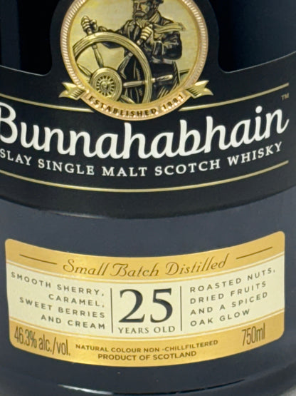 Bunnahabhain 25 Yr Islay Single Malt Scotch Whisky 92 Proof