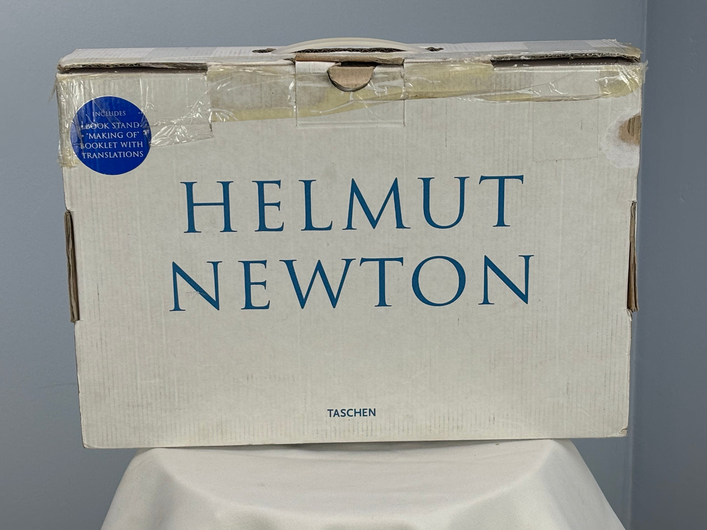 Rare Helmut Newton Sumo Coffee Table Book with Stand