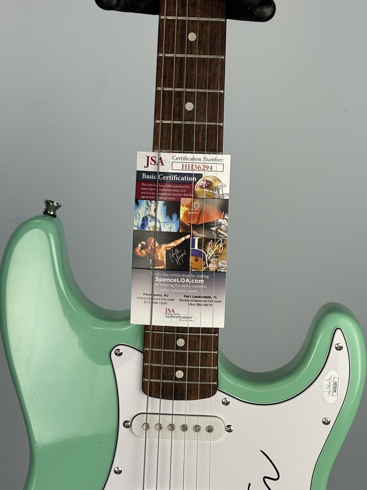 Kim Gordon From Sonic Youth Signed Guitar - COA Included