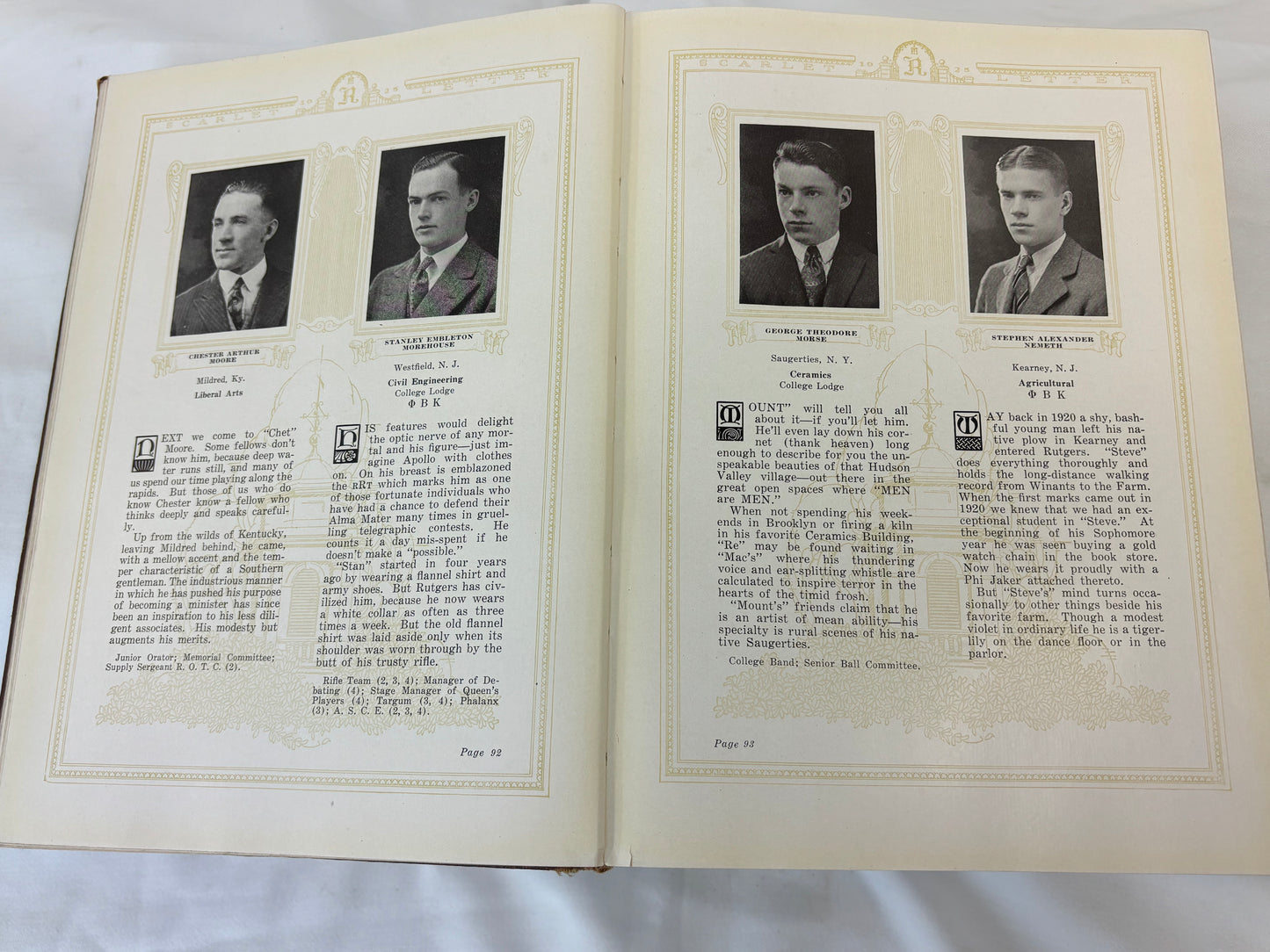 Rutgers Scarlet Letter Yearbook From 1925