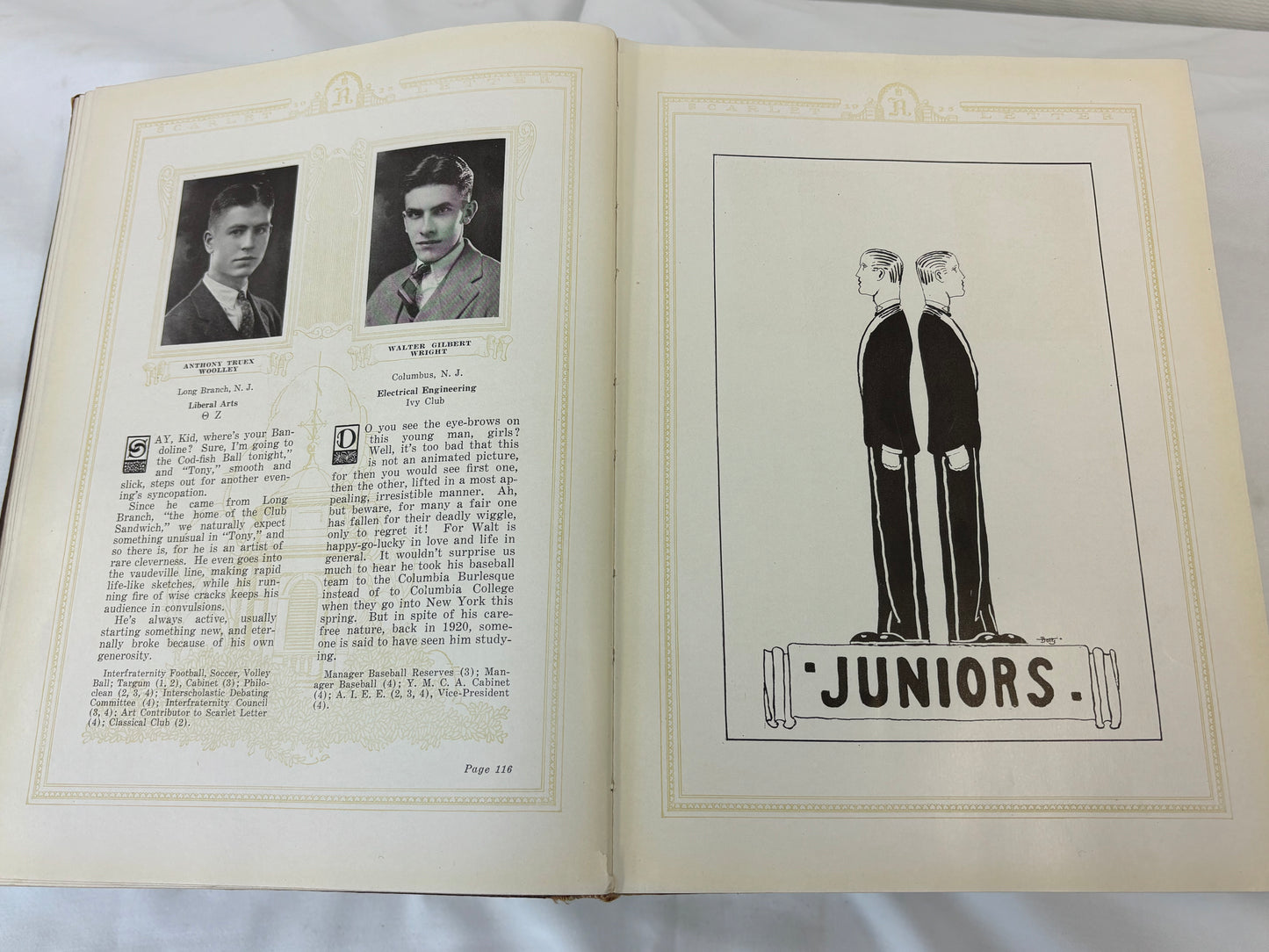 Rutgers Scarlet Letter Yearbook From 1925